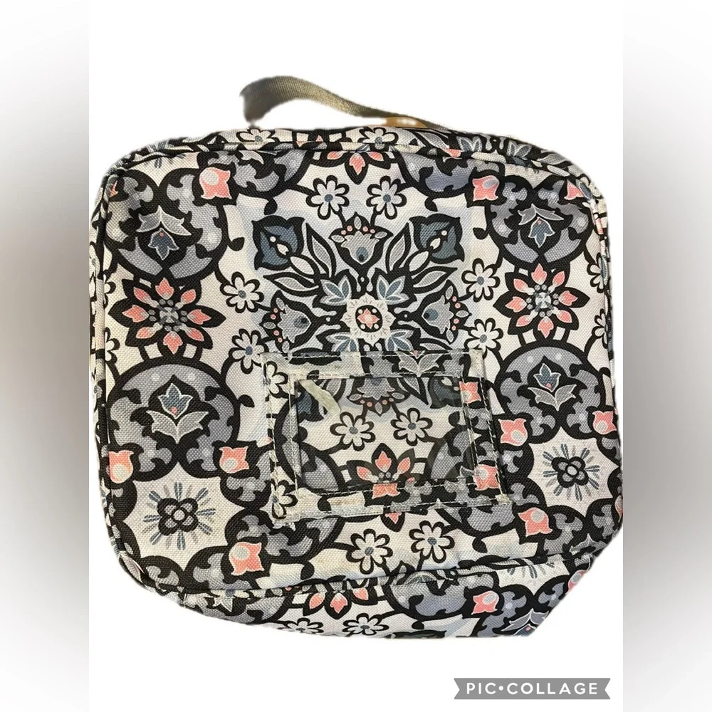 NWOT Vera Bradley Black and Pink Patterned Lunch bag